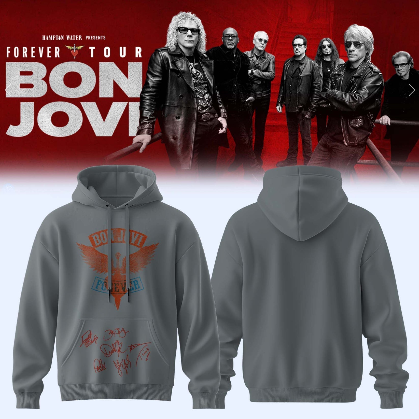 BON JOVI “Forever Tour” Signature Collection Limited Edition – Hoodie