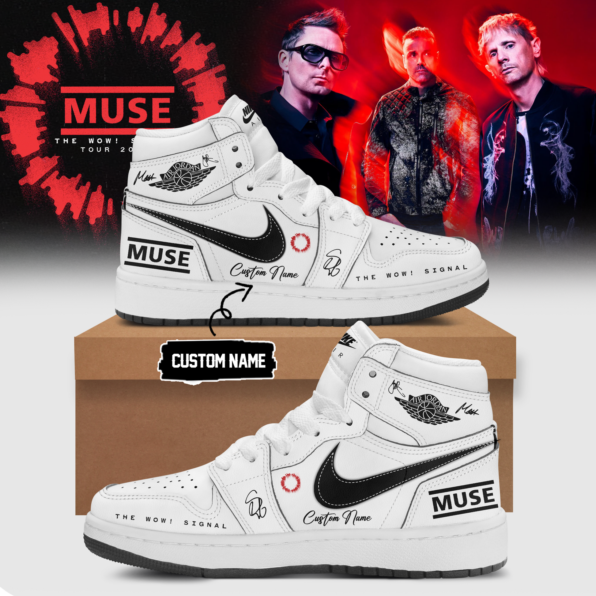 ,,Muse The Wow! Signal Tour 2026 Limited Edition Signature – Shoes