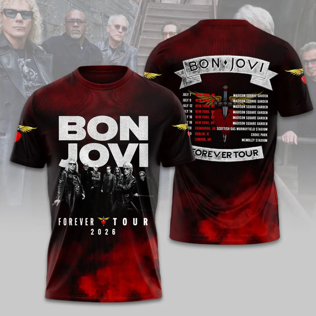 Bon Jovi – Forever Tour 2026 Limited T-Shirt