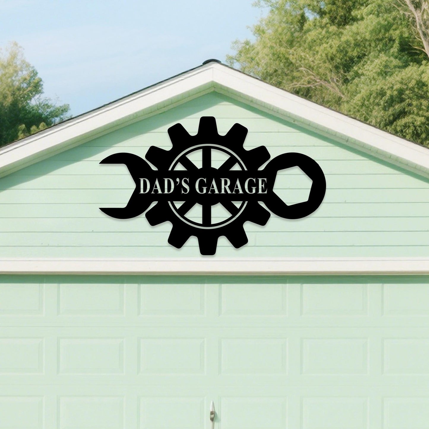Personalized Garage Metal Wall Art,Dad Man Cave,Workshop Decor,Garage Name Sign,Car Shop Decor,Fathers Day Gift,Gift for Men