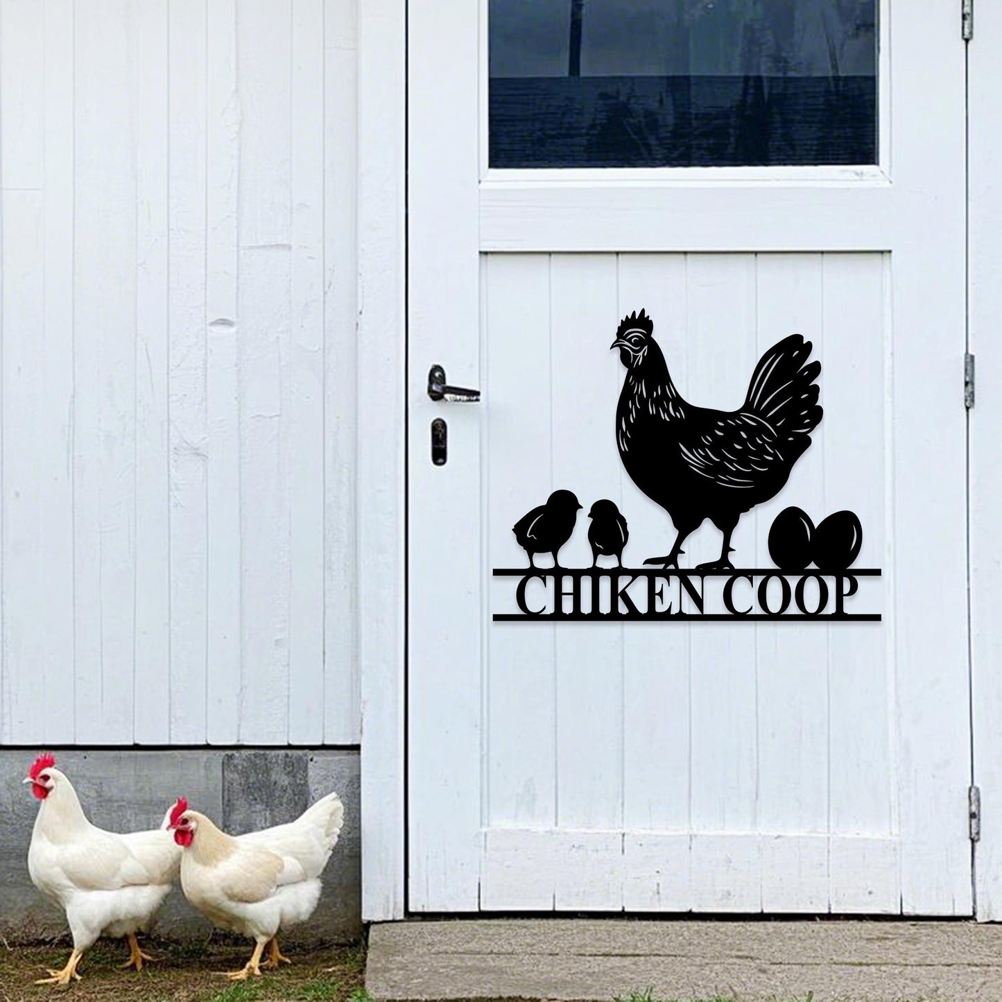 Farm Fresh Eggs Sign, Personalized Chicken Sign, Hen house sign, Custom Farm Sign, Chicken Coop Sign, Chicken Farm, Eggs Farmed Sign