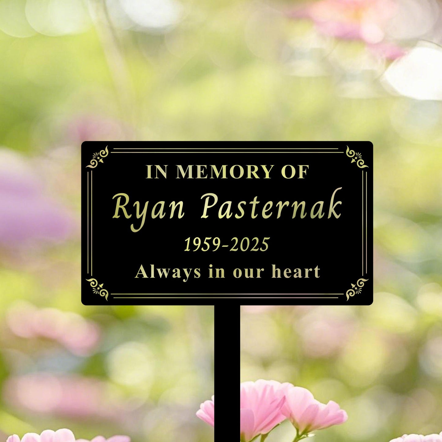 Personalized Memorial Tree Plaque,Metal Name Garden Grave Marker,Tree Memorial Sign,Tree Garden Sign ,Remembrance Plaque,Tree Plaque Marker