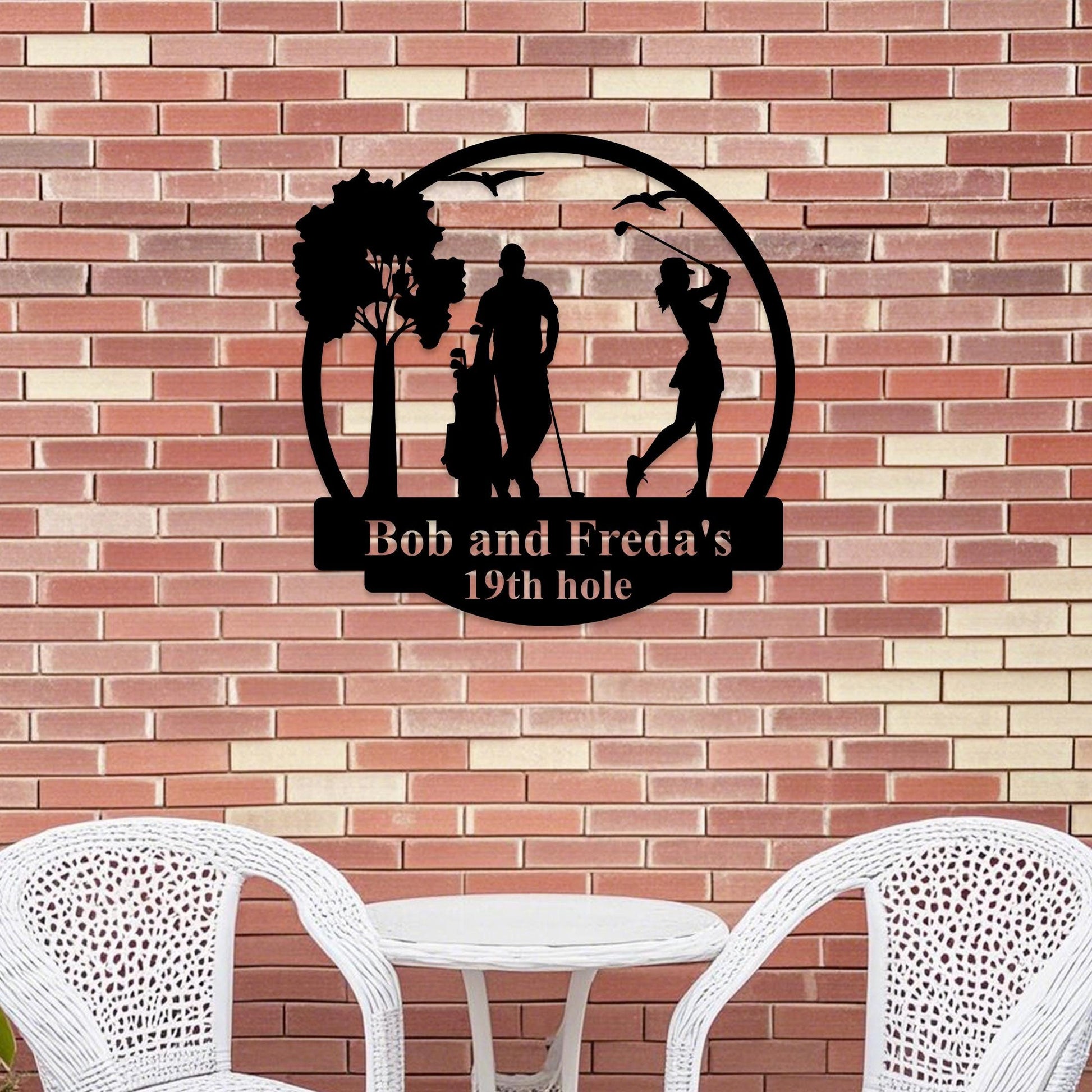 Golf Metal Sign Personalized, Golf Metal Wall Art, Golf Metal Sign, Golf Gift For Woman, Golf Gift For Man, Golf Couple Sign gift,Golf Gift