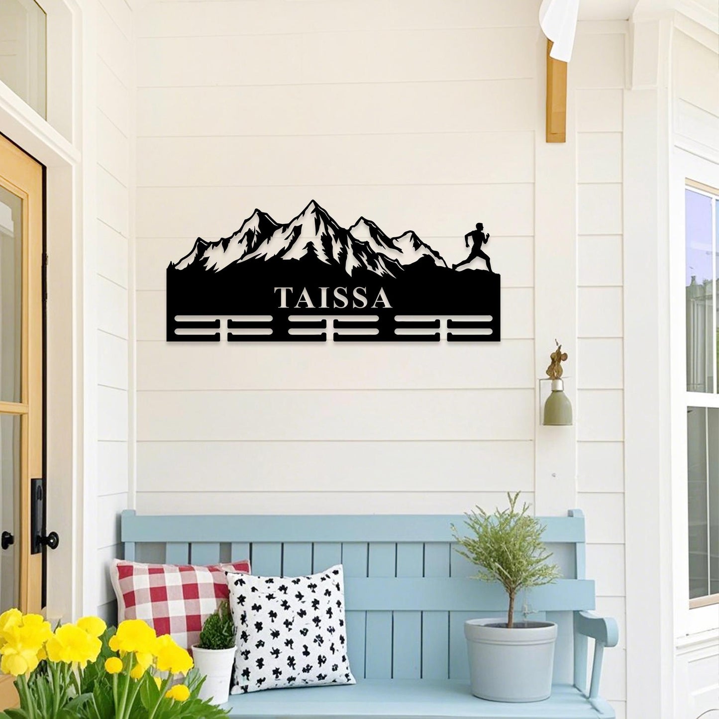 Custom Running Medal Hanger,Trail Runner Medal Holder,Mountain Runner Medal Display,Ribbons Medal Display Award Gift,Running Gifts