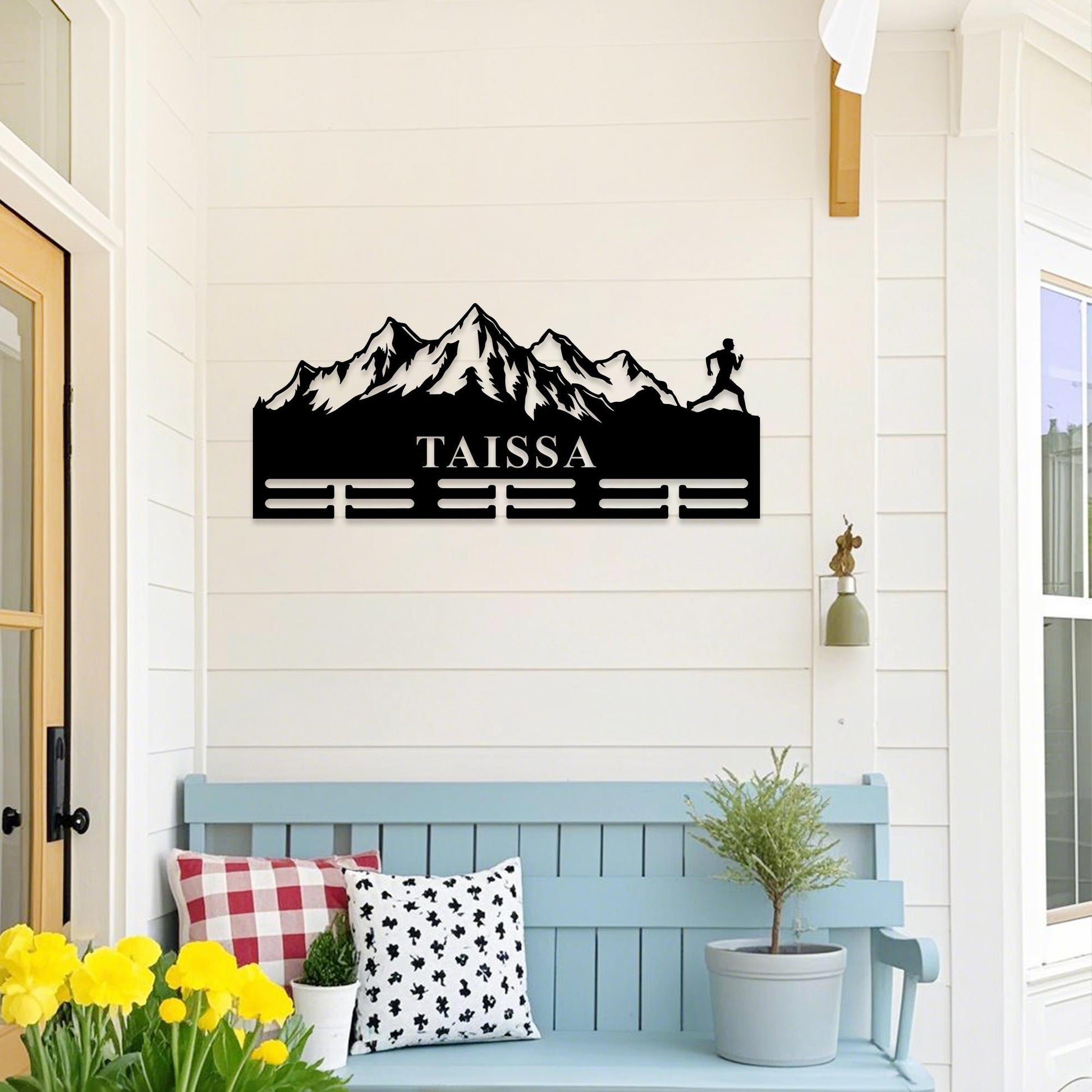Custom Running Medal Hanger,Trail Runner Medal Holder,Mountain Runner Medal Display,Ribbons Medal Display Award Gift,Running Gifts