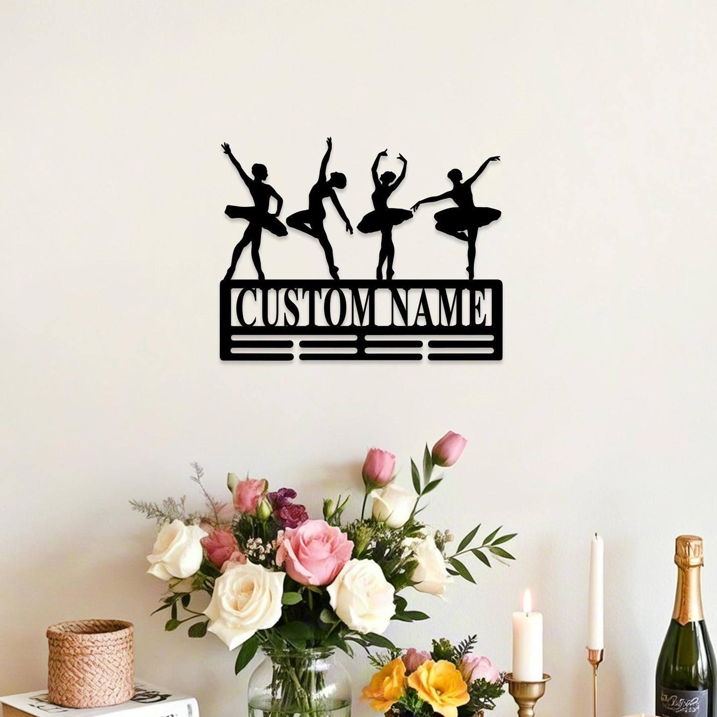 Personalized Dance Medal Holder,Custom Design Dancer Name Sign,Metal Display Rack,Sports Award Display,Dance Medal Hanger,Medal Display Wall