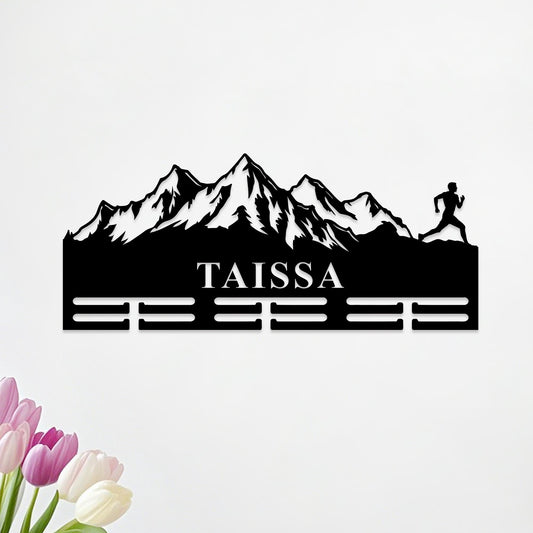 Custom Running Medal Hanger,Trail Runner Medal Holder,Mountain Runner Medal Display,Ribbons Medal Display Award Gift,Running Gifts