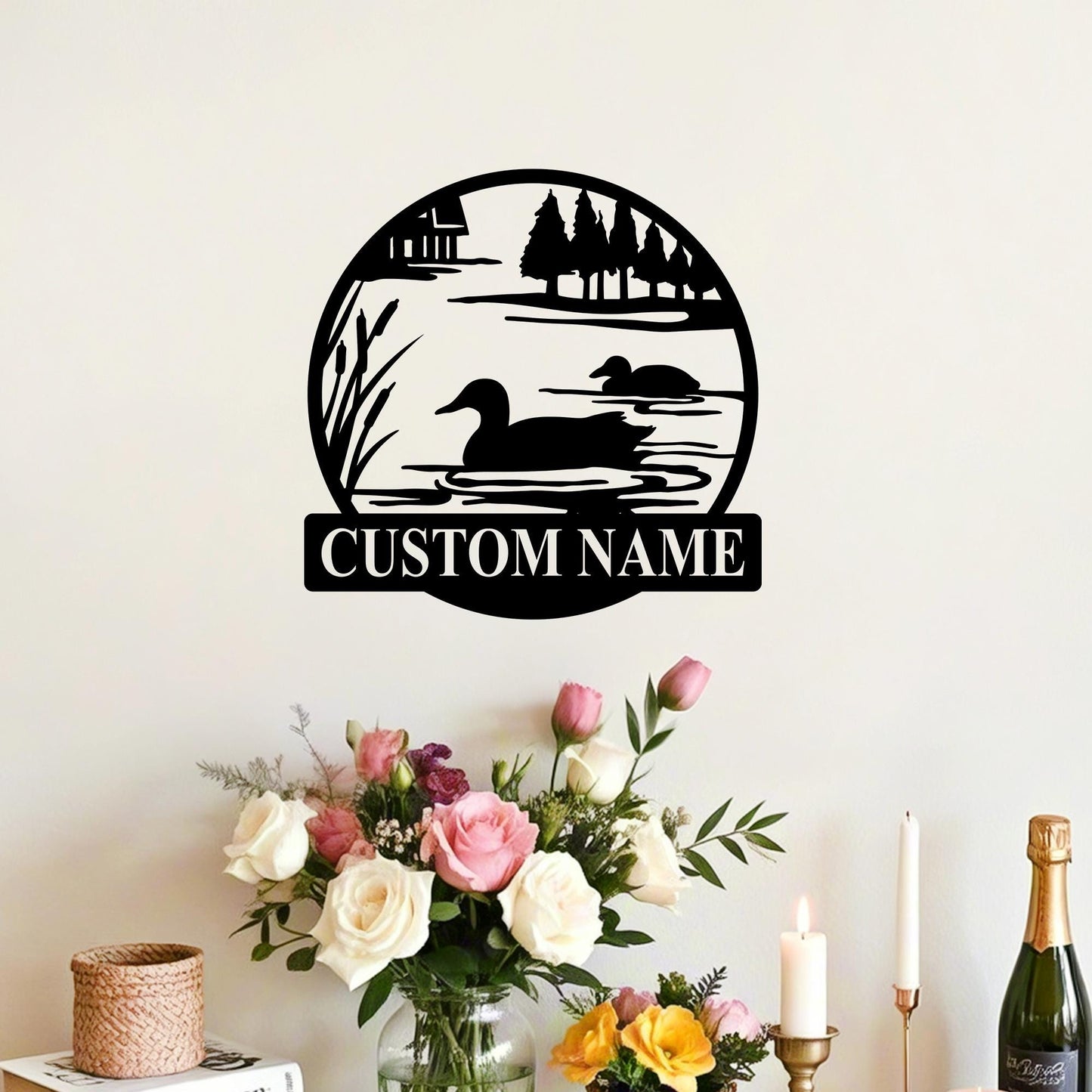 Custom Metal Duck Hunting Sign,Duck Cabin Decor,Duck Lake House Sign,Duck Farm Decor,Duck Coop Wall Art,Duck Pond Sign,Duck House Sign