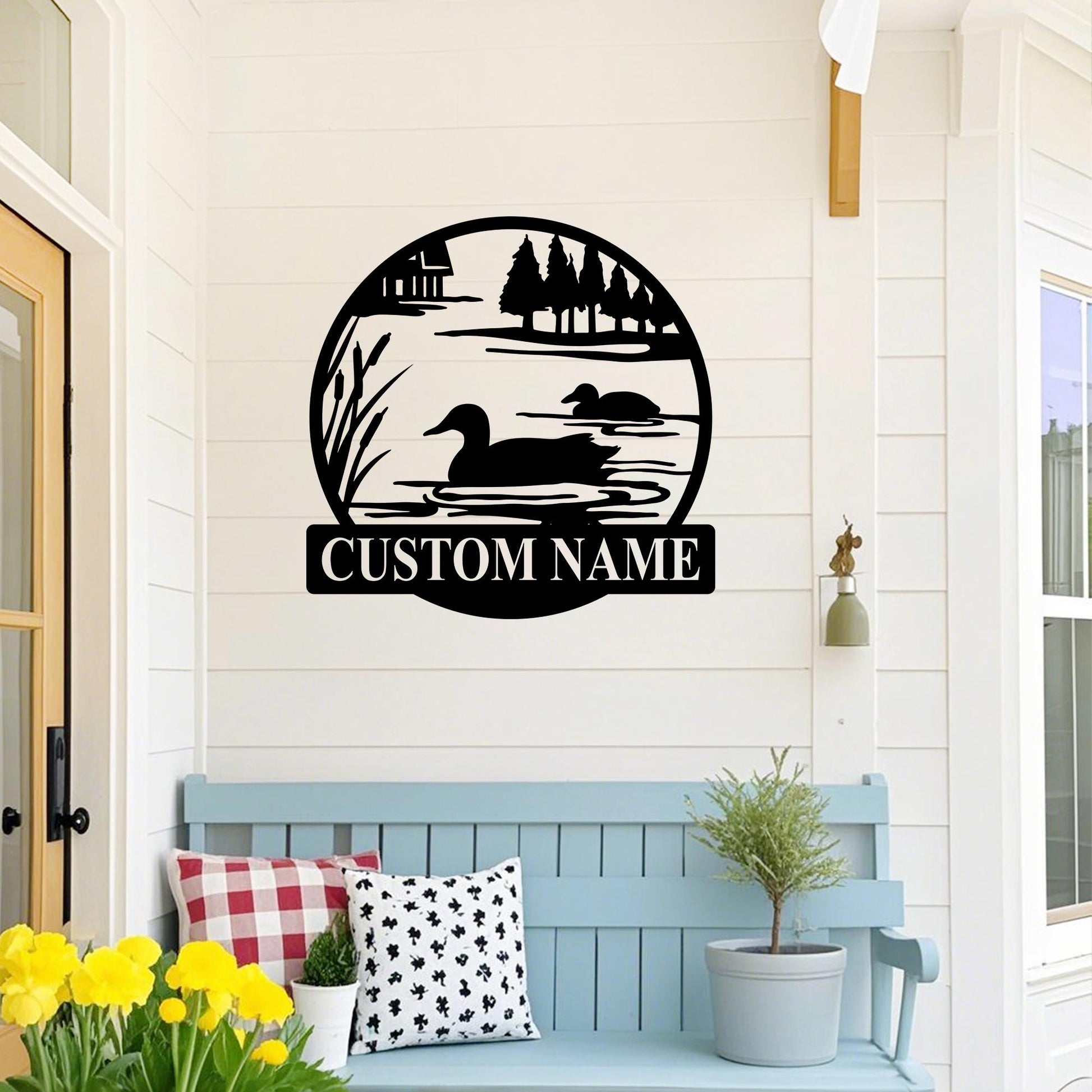 Custom Metal Duck Hunting Sign,Duck Cabin Decor,Duck Lake House Sign,Duck Farm Decor,Duck Coop Wall Art,Duck Pond Sign,Duck House Sign