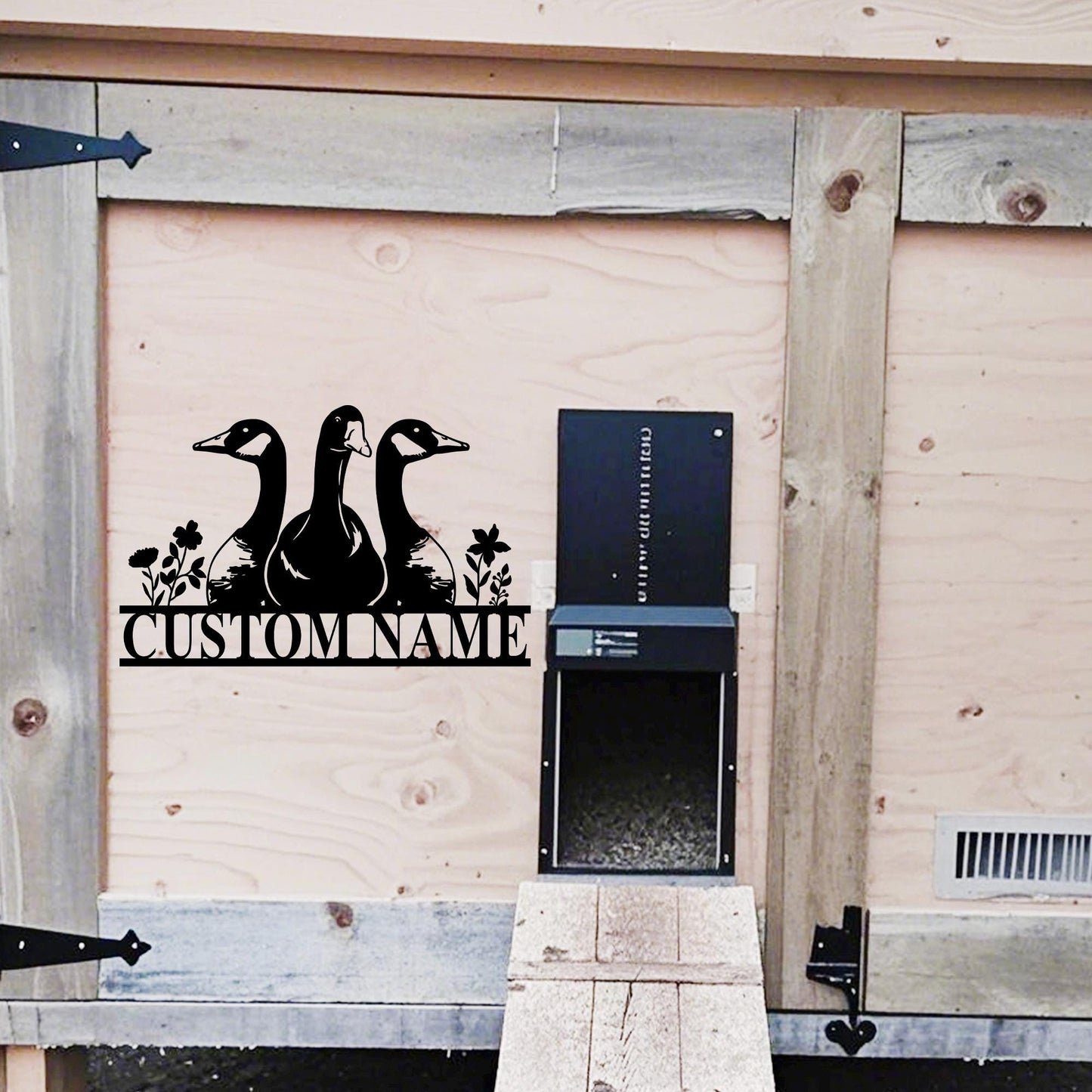 Custom Goose Metal Sign,Goose Farmhouse Sign,Personalized Goose Farm Decor,Goose Coop Sign,Goose  Wall Art,Goose Crossing Sign,Barn Sign