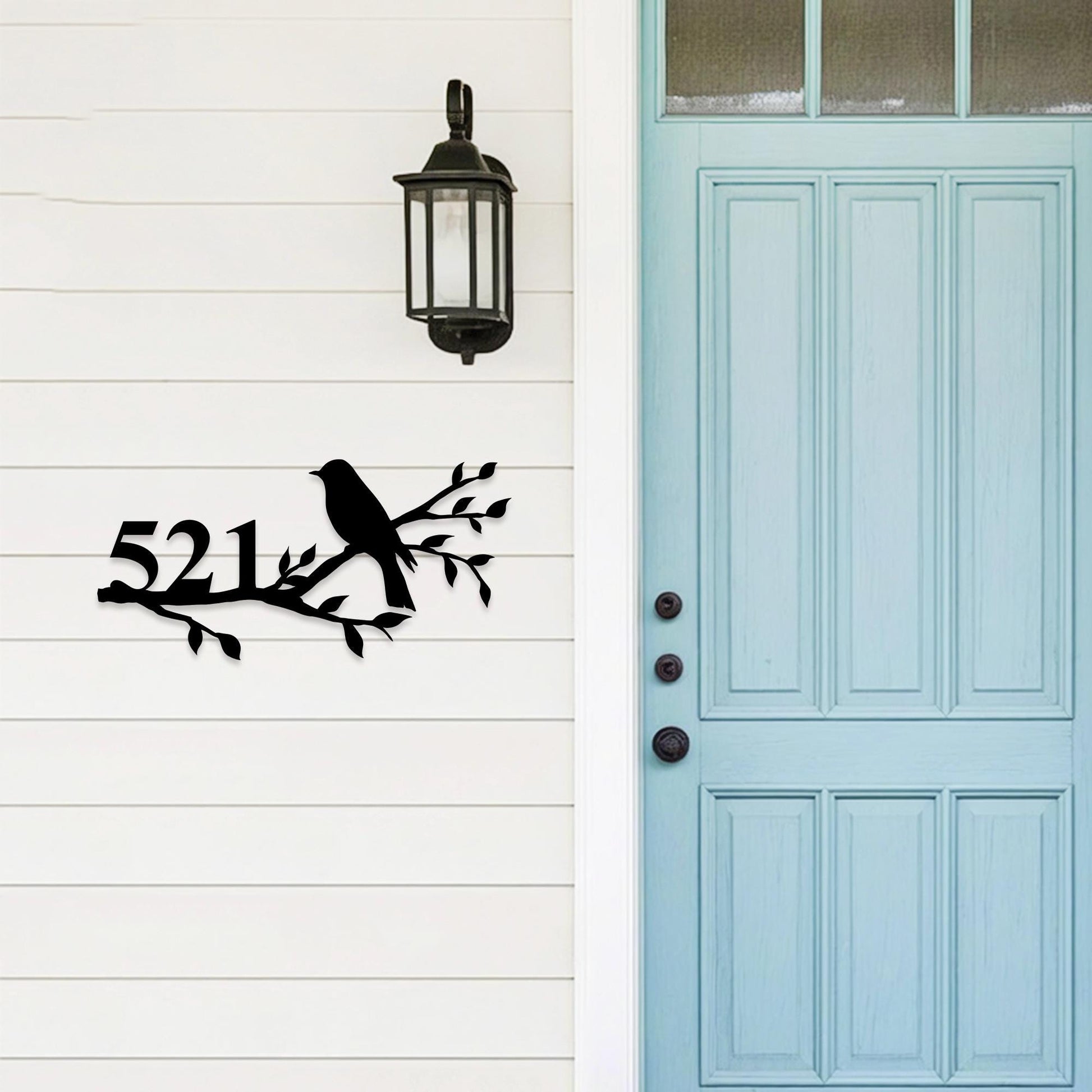 Customl Adress Plaque,Modern House Number Sign,Bird Address Sign,Metal House Numbers,Gate Number Sign,Front Door Sign,New Homeowner Gift