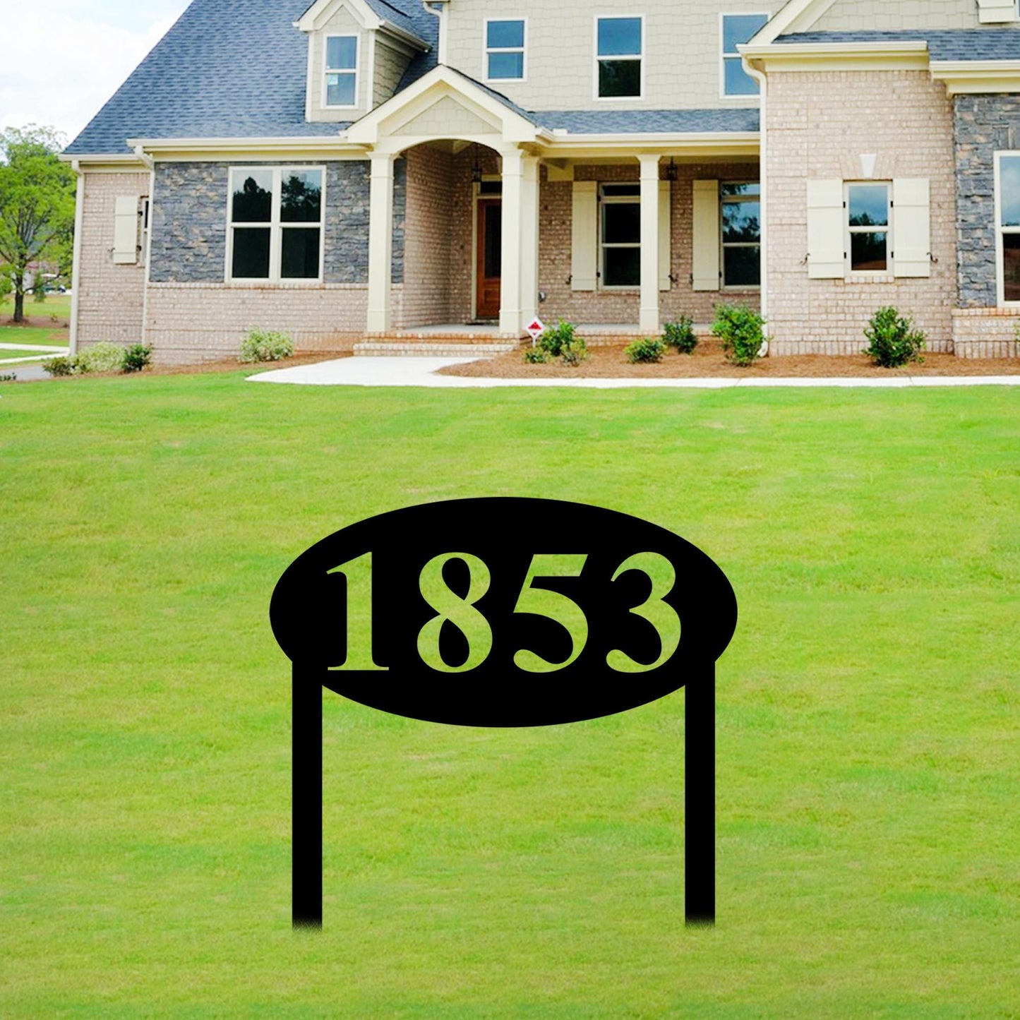 Custom House Numbers for Yard,Lawn Address Sign,Personalized Address Garden Stakes,Front Door Stake,Metal Adress Sign,New Homeowner Ideas