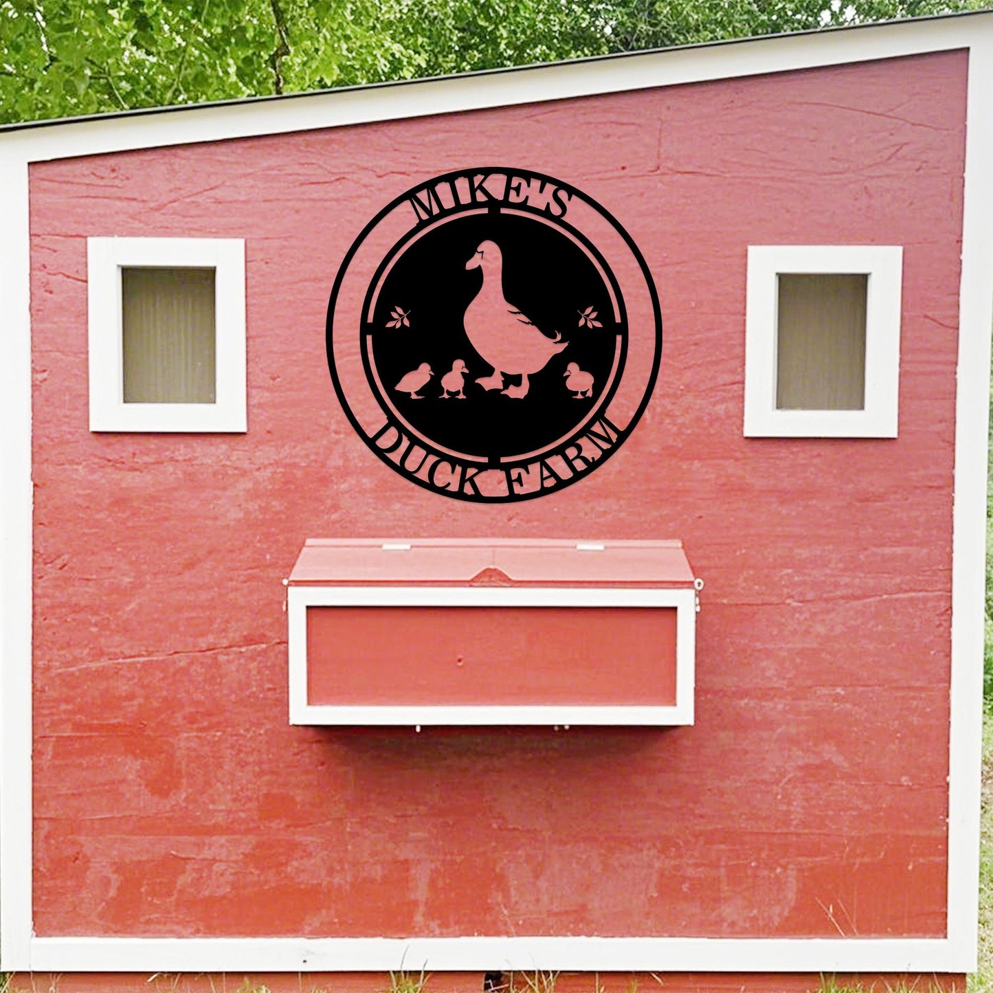 Custom Duck Farm Sign,Farmhouse Decor,Personalized Duck Quack House Metal Sign,Duck Coop Sign,Duck Wall Art,Cabin Decor,Quack Shack Sign