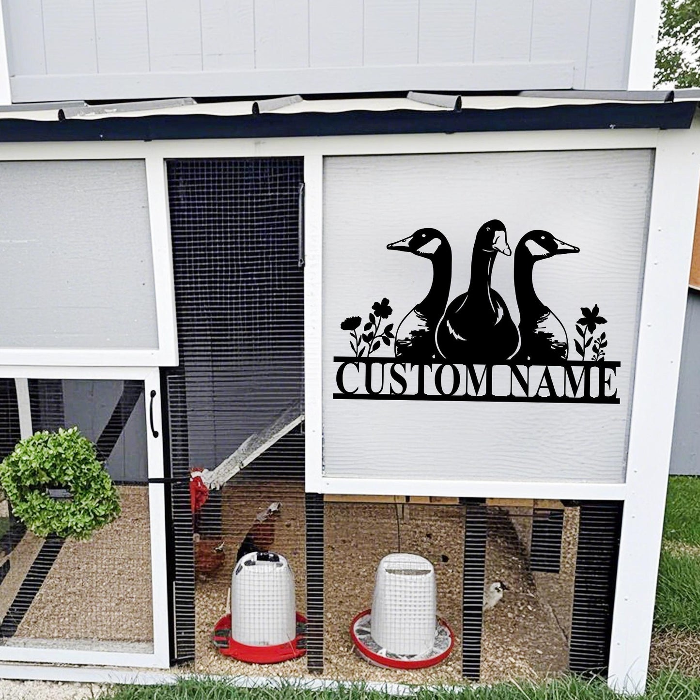 Custom Goose Metal Sign,Goose Farmhouse Sign,Personalized Goose Farm Decor,Goose Coop Sign,Goose  Wall Art,Goose Crossing Sign,Barn Sign