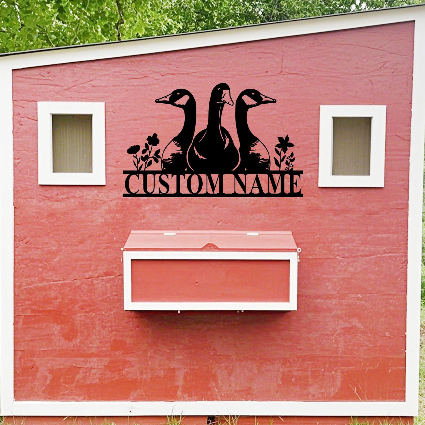 Custom Goose Metal Sign,Goose Farmhouse Sign,Personalized Goose Farm Decor,Goose Coop Sign,Goose  Wall Art,Goose Crossing Sign,Barn Sign