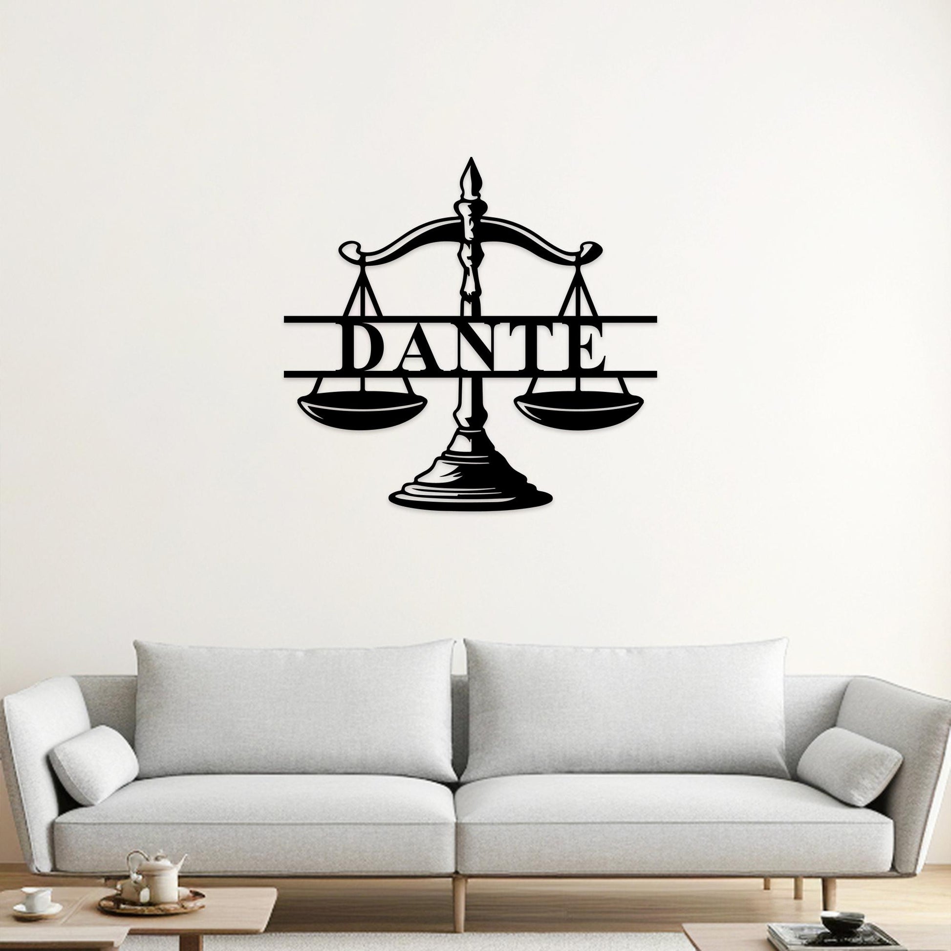 Personalized Lawyer Wall Sign,Custom Law Firm Sign,Lawyer Office Decor,Attorney Wall Decor,Scales of Justice Metal Sign,Law Firm Gift