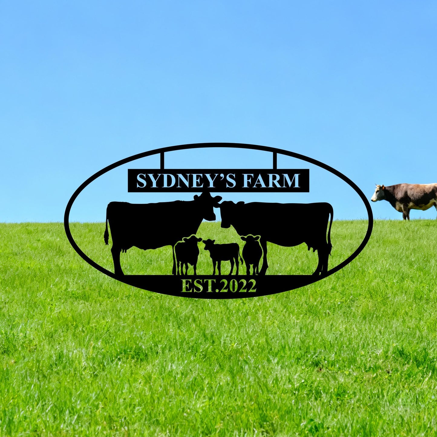 Cow Name Sign,Custom Cow Metal Sign,Cattle Metal Wall Art,Cow Barn Sign,Cow Ranch Sign,Cow Metal Farm Sign,Famer Gifts,Cow Milk Sign