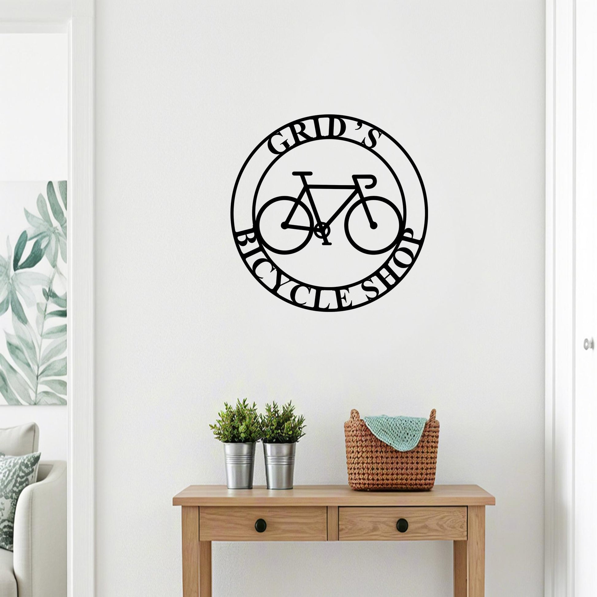 Custom Bicycle Sign,Bicycle Metal Sign,Personalized Bicycle Name Sign,Cycling Wall Decor,Bike Metal Wall Art,Bicycle Lover Gift,Cyclist Gift