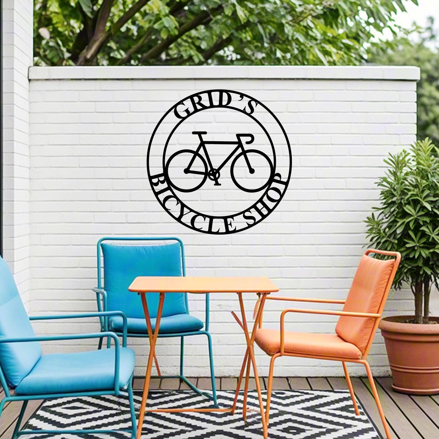 Custom Bicycle Sign,Bicycle Metal Sign,Personalized Bicycle Name Sign,Cycling Wall Decor,Bike Metal Wall Art,Bicycle Lover Gift,Cyclist Gift