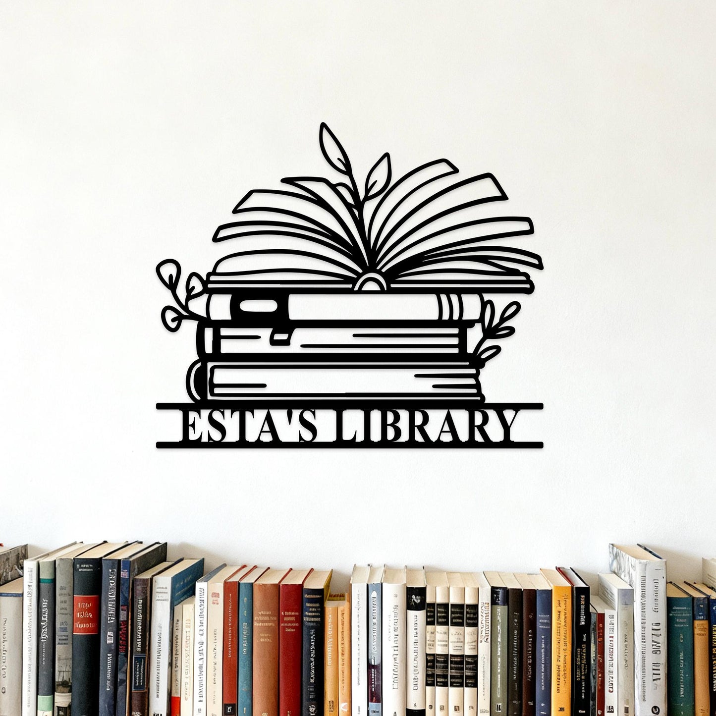 Custom Books Metal Sign,Personalized Reading Room Sign,Books Metal Wall Art,Bookshelf Sign,Reading Corner Decor,Library Sign,Book Club Gifts
