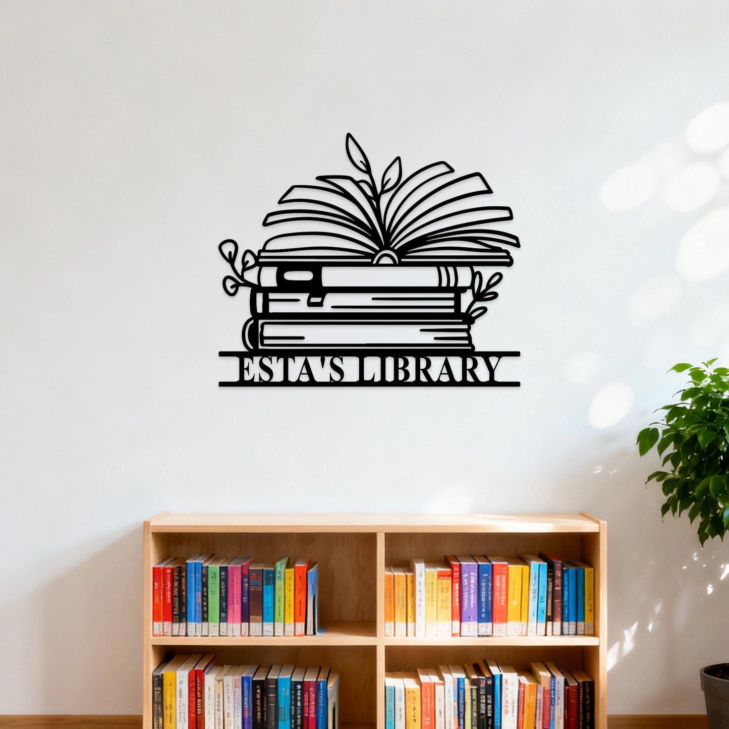 Custom Books Metal Sign,Personalized Reading Room Sign,Books Metal Wall Art,Bookshelf Sign,Reading Corner Decor,Library Sign,Book Club Gifts