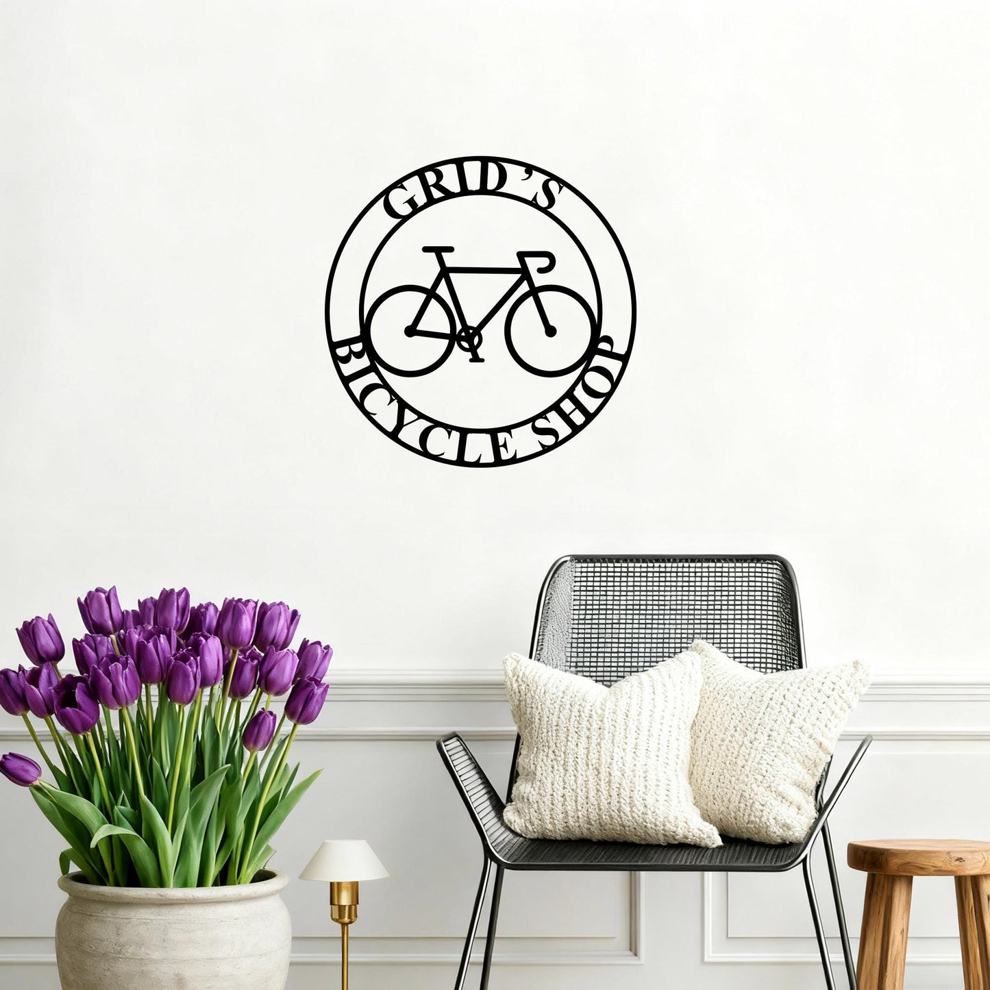 Custom Bicycle Sign,Bicycle Metal Sign,Personalized Bicycle Name Sign,Cycling Wall Decor,Bike Metal Wall Art,Bicycle Lover Gift,Cyclist Gift