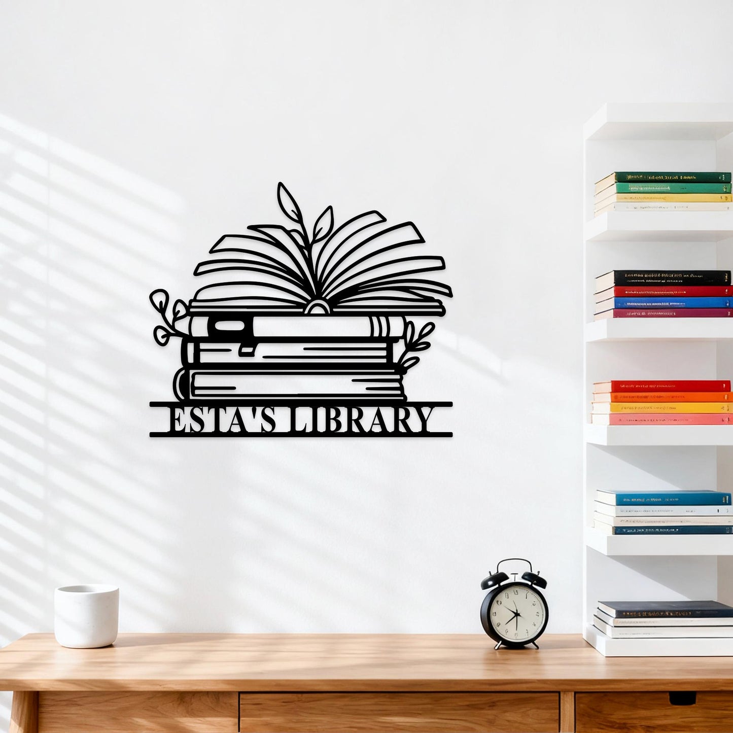 Custom Books Metal Sign,Personalized Reading Room Sign,Books Metal Wall Art,Bookshelf Sign,Reading Corner Decor,Library Sign,Book Club Gifts