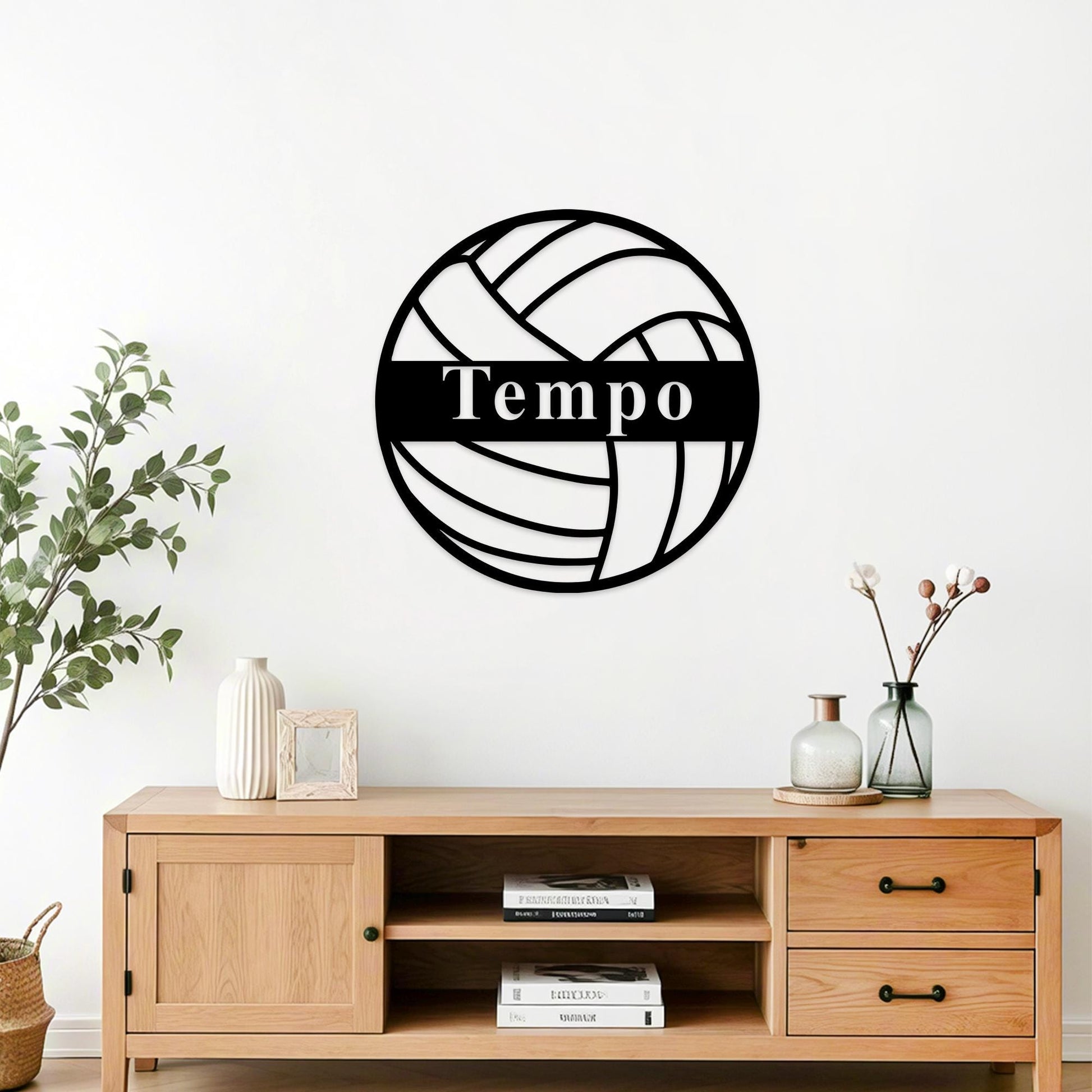 Personalized Volleyball Name Sign, Custom Volleyball Metal Wall Art, Bedroom Volleyball Decor, Volleyball Metal Sign, Volleyball Player Gift
