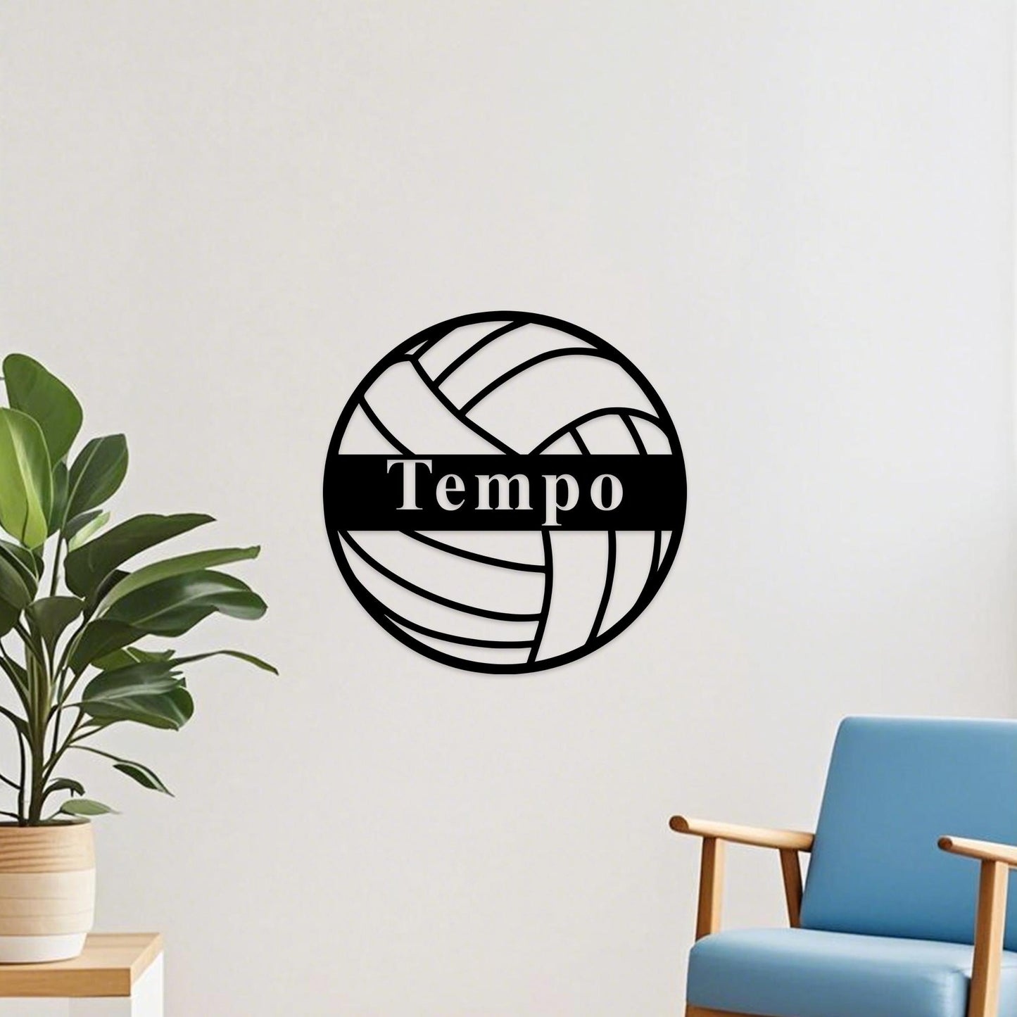 Personalized Volleyball Name Sign, Custom Volleyball Metal Wall Art, Bedroom Volleyball Decor, Volleyball Metal Sign, Volleyball Player Gift