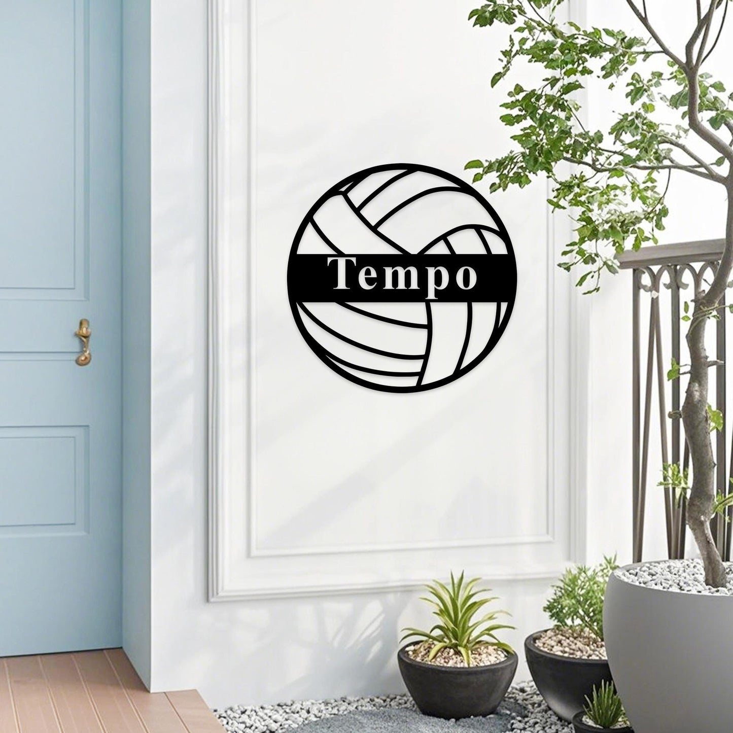 Personalized Volleyball Name Sign, Custom Volleyball Metal Wall Art, Bedroom Volleyball Decor, Volleyball Metal Sign, Volleyball Player Gift