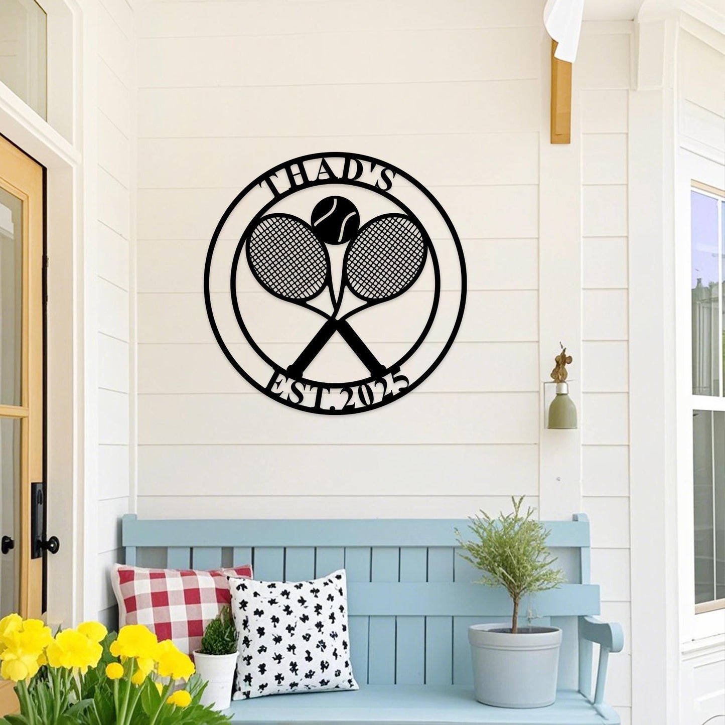 Custom Tennis Sign,Metal Tenniss Sign,Tennis Room Sign,Tennis Court Decor,Tennis Name Sign,Tennis Metal Wall Art,Tennis Lover Gift