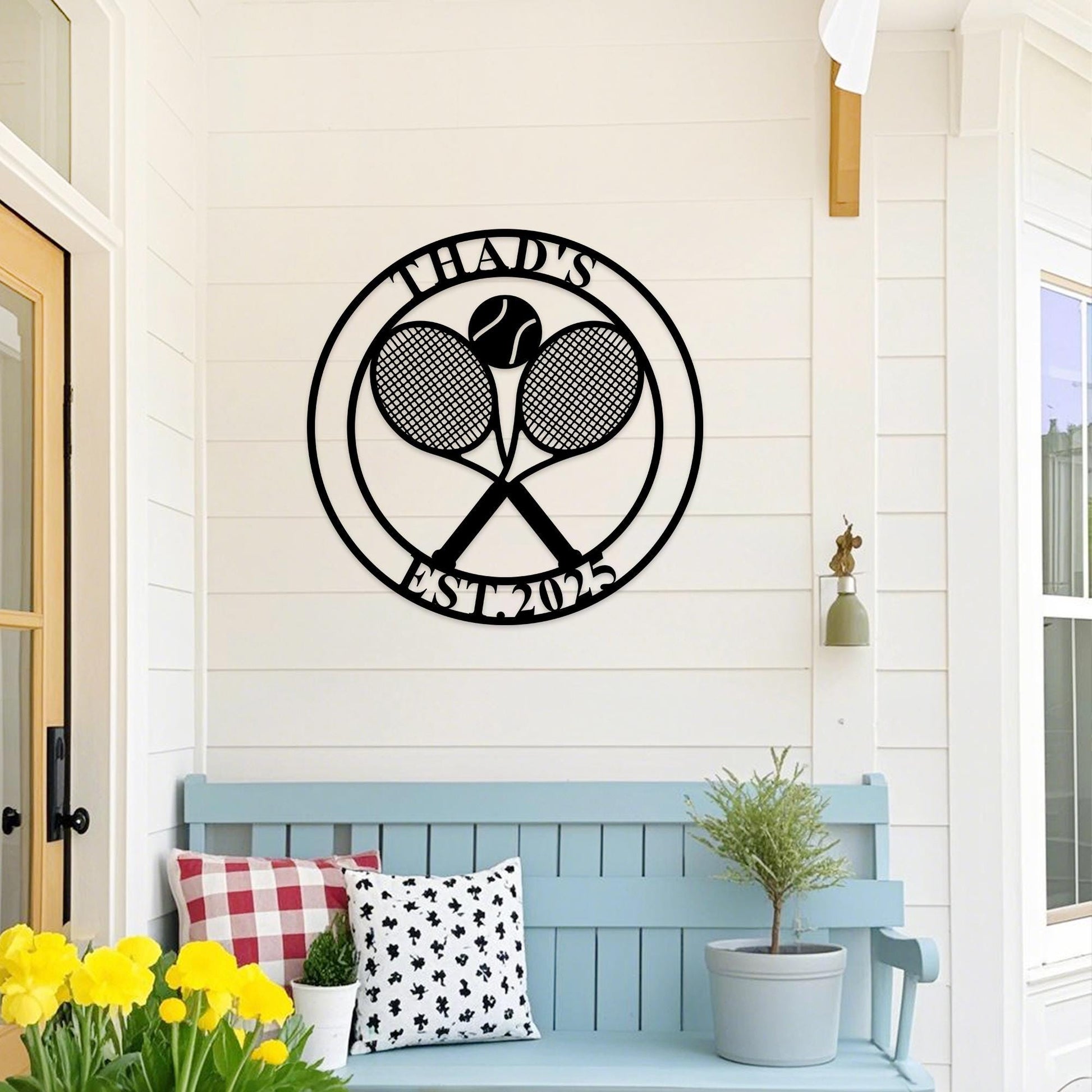 Custom Tennis Sign,Metal Tenniss Sign,Tennis Room Sign,Tennis Court Decor,Tennis Name Sign,Tennis Metal Wall Art,Tennis Lover Gift