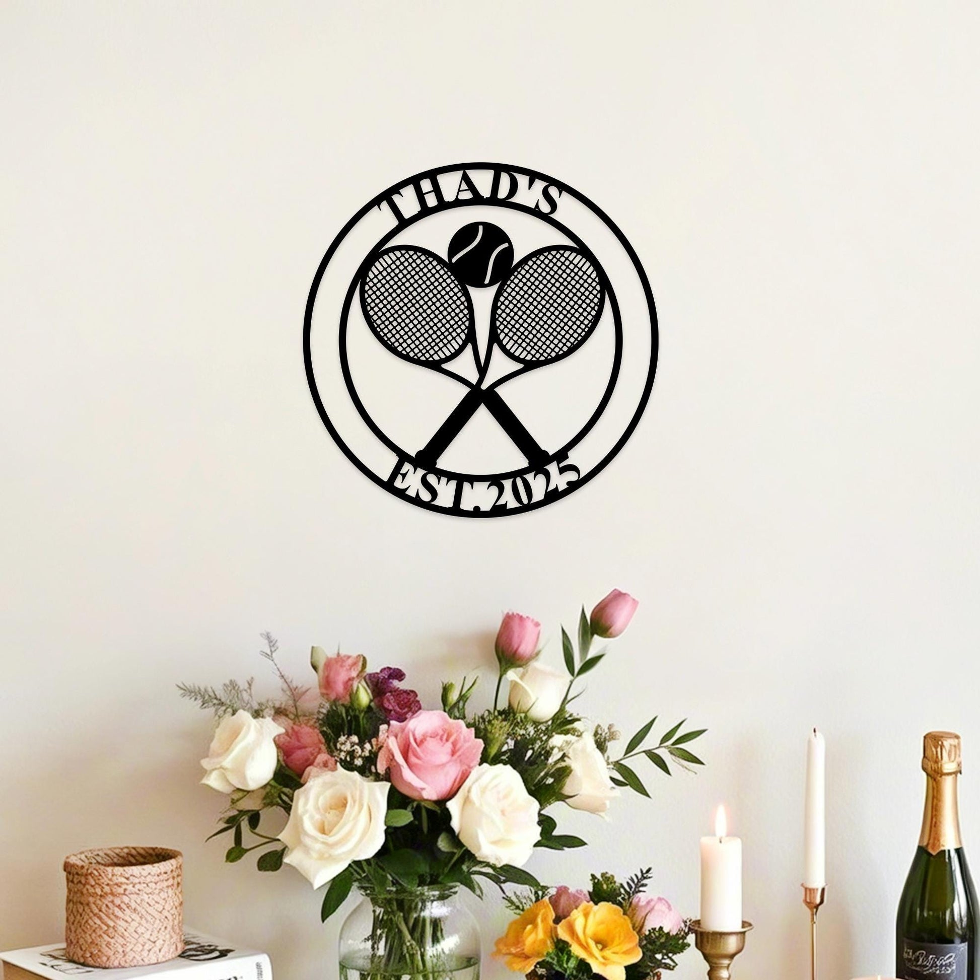 Custom Tennis Sign,Metal Tenniss Sign,Tennis Room Sign,Tennis Court Decor,Tennis Name Sign,Tennis Metal Wall Art,Tennis Lover Gift