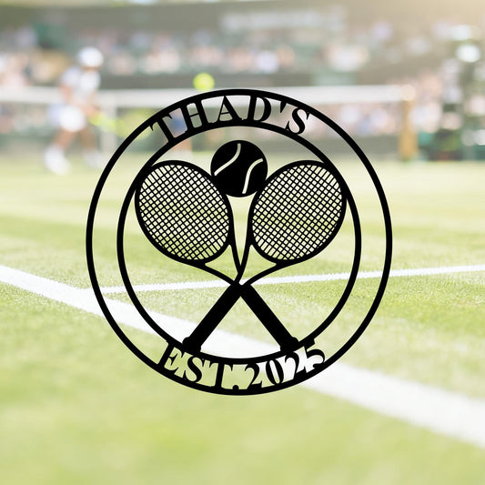 Custom Tennis Sign,Metal Tenniss Sign,Tennis Room Sign,Tennis Court Decor,Tennis Name Sign,Tennis Metal Wall Art,Tennis Lover Gift